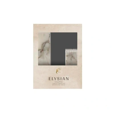 Image of Marble Design Table Candle in Gift Box