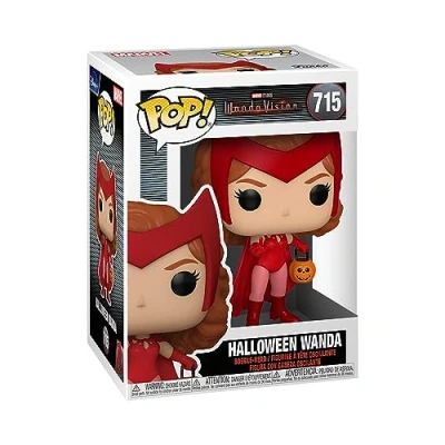 Image of Funko Pop! Marvel: WandaVision Scarlet Witch Halloween Wanda Maximoff Collectable Vinyl Figure Gift Idea Official Merchandise Toys for Kids &amp; Adults TV Fans
