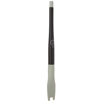 Image of Mercer Culinary M35616 Plating Brush 9mm Square Notch, Silicone, Black