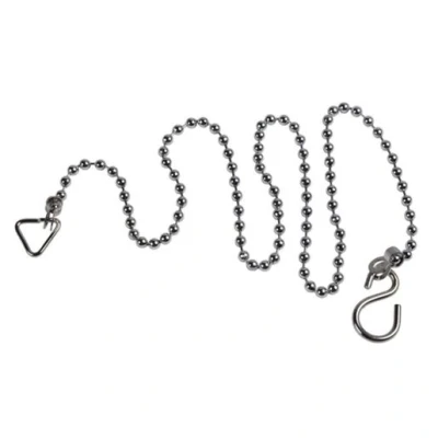 Image of Plumbright 18 In Cp Oval Link Bath Chain &amp; S Hook 10066529