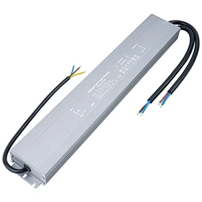 Image of VARICART Outdoor LED Driver 12V 300W 25A, IP67 Waterproof Lighting Transformer 240 to DC, Ultra Slim Constant Voltage PSU Adapter, Low Power Supply for Garden Strip Lights