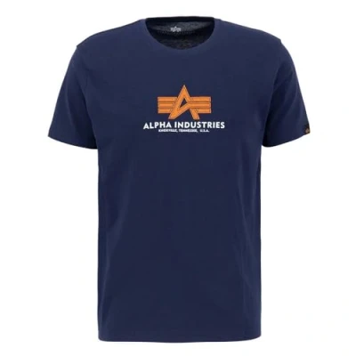 Image of Alpha Industries Basic T Rubber Shirt for Men, Ultra Navy, S