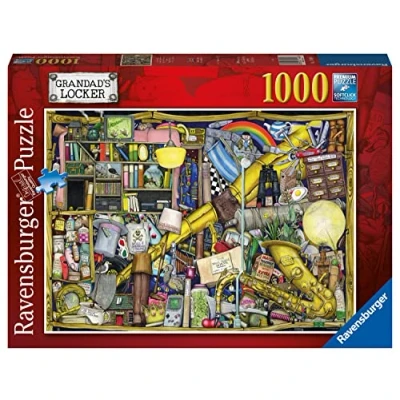 Image of Ravensburger Colin Thompson Jigsaw Puzzles 1000 Pieces for Adults and Kids Age 12 Years Up Grandad&#039;s Locker