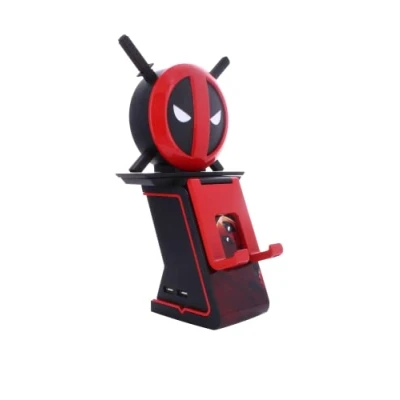 Image of Cable Guys Ikon Charging Stand Marvel Deadpool Gaming Accessories Holder &amp; Phone for Most Controllers (Xbox, Play Station, Nintendo Switch)