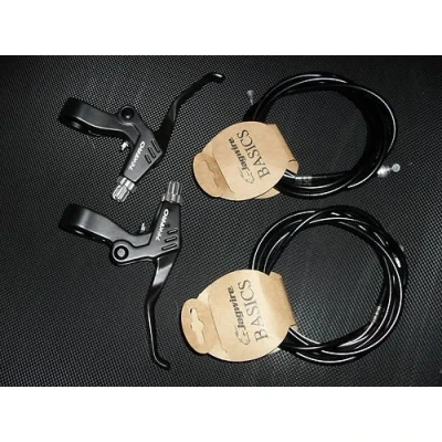 Image of Tektro RM4 Alloy Brake Levers + Cables (PAIR) Free UK Postage (Black levers)