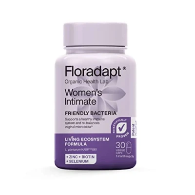 Image of Floradapt Women&#039;s Intimate Probiotics for Yeast Infection Vegan &amp; Certified Organic Candida Support Women Capsules Thrush Treatment Vaginal Health Ladies (30 Days Serving)