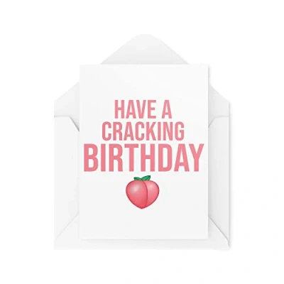 Image of Funny Birthday Cards Have A Cracking Card Banter Novelty Nice Bum Girlfriend Boyfriend Flirty Cute Joke Bottom CBH1137