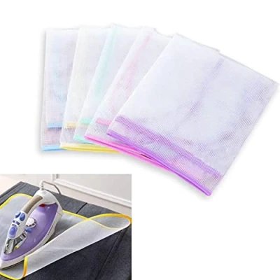Image of BOBOZHONG Iron Pressing Cloth, 4 PCS Table Top Ironing Pad Protective Scorch Saving Mesh Heat Insulation Mat Portable Cloth Guard Random Color