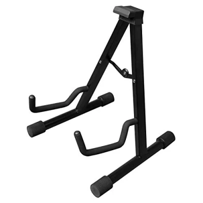 Image of CASCHA guitar stand for acoustic foldable guitarstand universal rack electric A shape stable frame children&#039;s western and concert