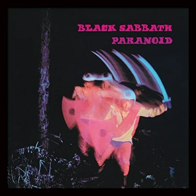 Image of Black Sabbath Paranoid 12&quot; Album Cover Framed Print, MDF, Multi Colour, 32 x 1.5 cm