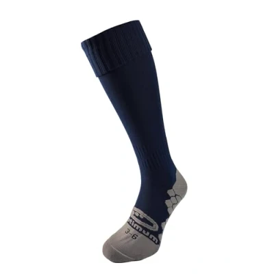 Image of Optimum Classico Sports Socks Moisture Wicking, Breathable, Cushioned for Football, Rugby, Athletics Lightweight, Quick Dry Navy Blue, Senior (7 12)