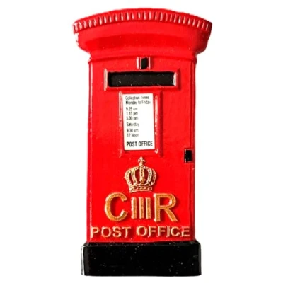 Image of Post Box London Fridge Magnet Red Traditional English British Souvenir Gift Mail