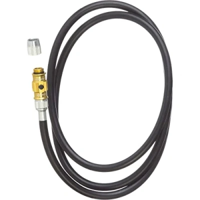 Image of Lezyne replacement hose for pumps with ABS flip valve pressure and Micro floor drive, gold shiny, 1 hose, V3