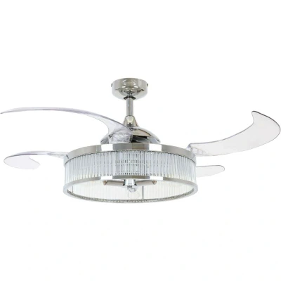 Image of Beacon Lighting ceiling fan light Fanaway Corbelle chrome silent