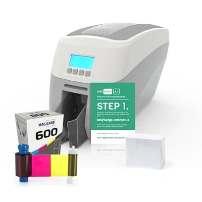 Image of Magicard 600 Dual Sided Professional ID Card Printer with Badge Accessories