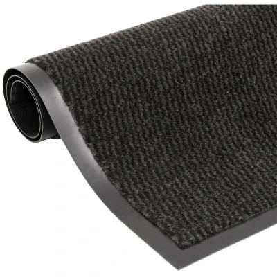 Image of vidaXL Doormat Tufted 60x180 cm Black