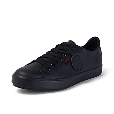 Image of Kickers Mens Tovni Lacer Trainers Low Top Sneakers, Black, 5 UK