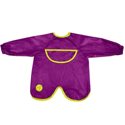 Image of b.box Smock Bib Waterproof Cover All which Tucks into its Own Pouch (Passion Splash)