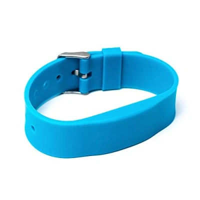 Image of Gelikom RFID Bracelet SILA09a NXP MIFARE® Classic 1K 4byte UID (Neon Blue, Pack of 3)