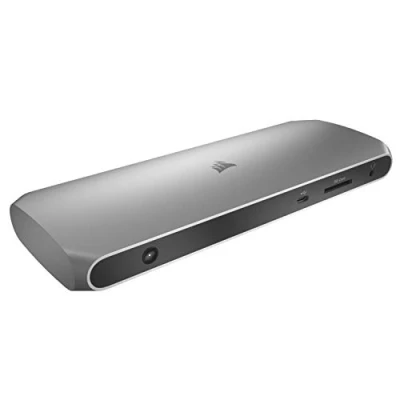 Image of Corsair TBT100 Thunderbolt™ 3 Dock 85W charging, Dual 4k 60Hz Support, 2x HDMI, 40Gb/s,USB C Gen 2 (15W) x2, USB A 3.1 (7.5W) Gigabit Ethernet For Mac and PC laptops