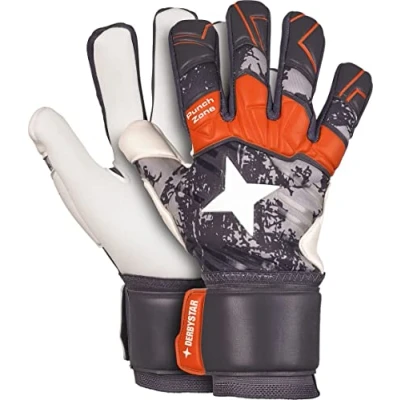 Image of Derbystar Gloves 502032 Gray/Orange 8