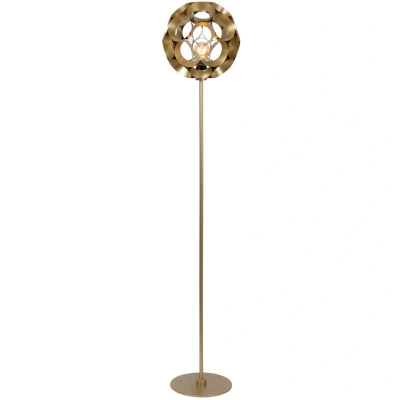 Image of Hannelore Floor lamp Ø30cm 1xE27 Matt Gold, Brass