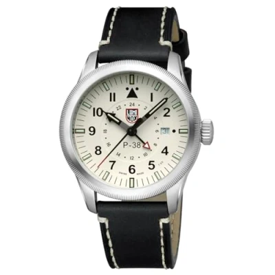 Image of Luminox Men&#039;s Analogue Swiss Quartz Watch with Leather Strap XA.9527