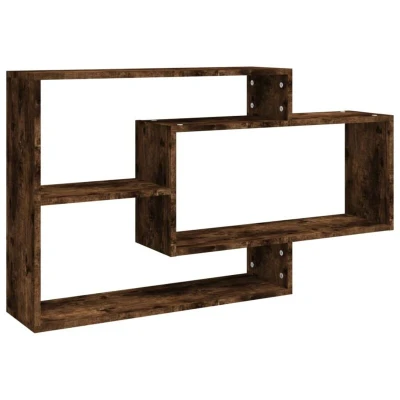 Image of vidaXL Wall Shelf Smoked Oak 104x20x58.5 cm Engineered Wood