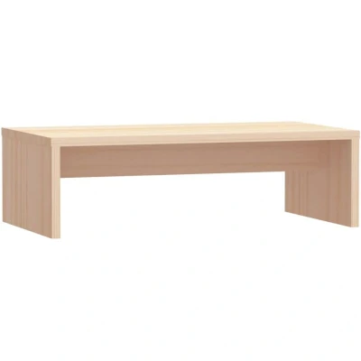 Image of vidaXL Monitor Stand 50x27x15 cm Solid Wood Pine