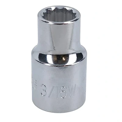 Image of 3/16 WW Whitworth BSW Shallow British Socket 12 Sided Bi hex 1/2in Drive