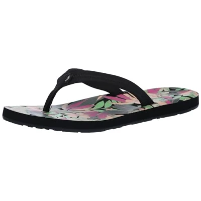 Image of Roxy Women&#039;s Vista Sandal Flip Flop, Blk/Multi 241, 12