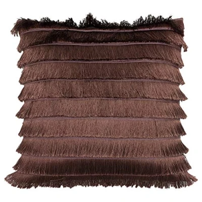 Image of Furn Flicker Cushion Cover Polyester Rock Rose 45cm x (18&quot; 18 inches), 18&quot; inches)