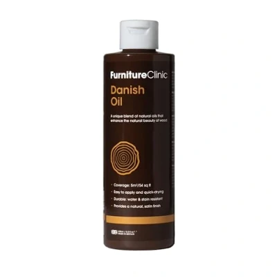 Image of Furniture Clinic Danish Oil for Wood Premium to Enhance The Natural Beauty of Oak, Pine &amp; More Seal Protect a Satin Finish. 250ml