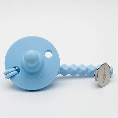 Image of DumDums 2 in 1 Soother &amp; Teether Matching Piece Clip (Blue)
