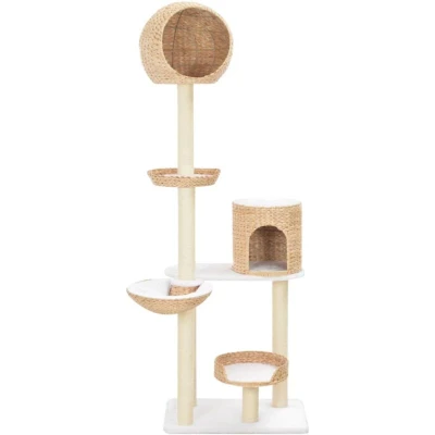 Image of vidaXL Cat Tree with Sisal Scratching Post Seagrass