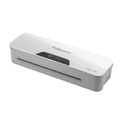 Image of Fellowes Pixel A4 Laminator Machine for Home Office Use 3 Minute Warm Up Time with Anti Jam Technology 80 125 Micron 10 Laminating Pouch Starter Pack Included White