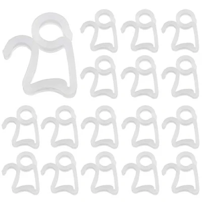 Image of LUTER 120Pcs Christmas Light Gutter Clips Hanging Hooks for Outdoor LED Decorative String Lights (White)