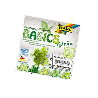 Image of Folia Basics folding sheets, 80 g/qm, 50 sheets assorted in 5 designs