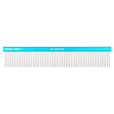 Image of Show Tech The Big Brother Comb, Your Dog Grooming Expert, Lift a dense coat, Well balanced, 3.5cm teeth, Ideal for Poodles and Bichons, 25cm Blue