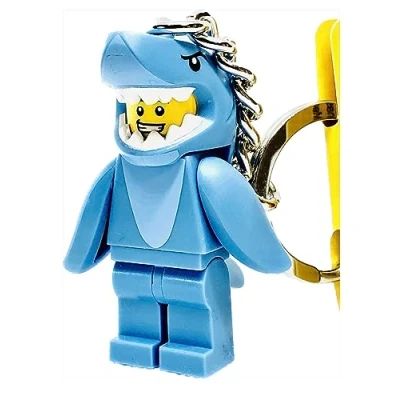 Image of LEGO Schlüsselanhänger Männchen im Haikostüm ab 6 Jahren