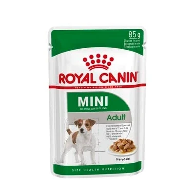 Image of Royal Canin Mini Adult in Gravy Wet Dog Food 85g (24 Packs)