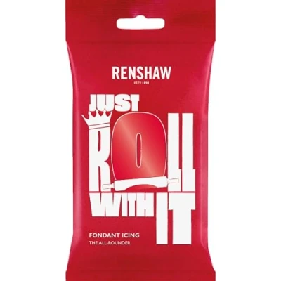 Image of Renshaw Just Roll With It Fondant Icing Poppy Red, 250 g (Pack of 1)
