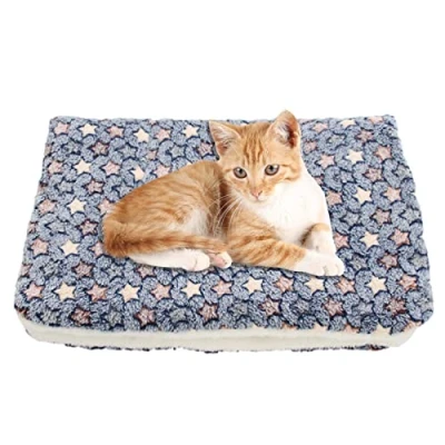 Image of Shannan Cozy Calming Cat Blanket, Dog/Cat Heating Pet Pad, Ultra Soft And Warm Dog Bed Mat, Mat In A Variety Of Sizes To Fit Most Pets,Warm Pets