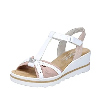 Image of Rieker Women&#039;s 67499 Sandal, rosa, 6 UK