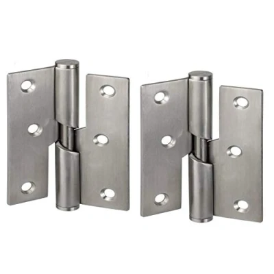 Image of Pair of 76mm Rising Butt Handed Lift Off Door Hinges Stainless Steel (Left)