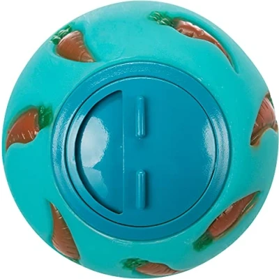 Image of Trixie Guinea Pig Plastic Snack Ball, 7 cm, Assorted Colors ( Blue/ Yellow )