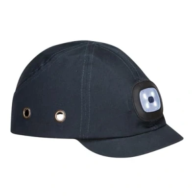 Image of Portwest USB Rechargeable LED Bump Cap Navy