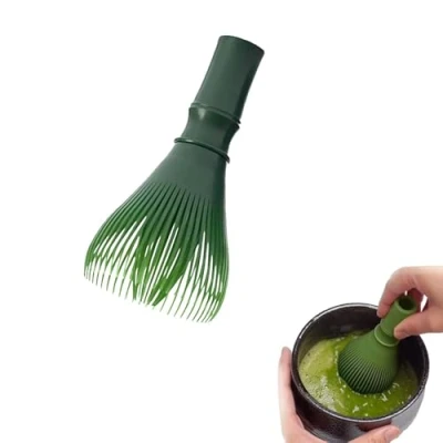 Image of Yeenano Matcha Brush Whisk,Plastic Tea Whisk Plastic Set for Japanese Accessories Ceremony Drinks Desserts Baking Dishwasher Safe