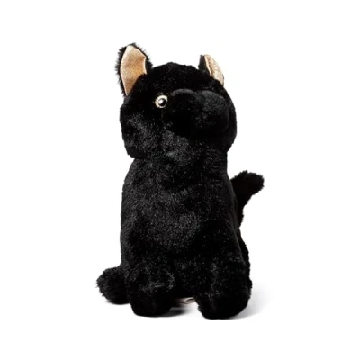 Image of Puckator Black Cat Plush Door Stop Stoppers Stops Indoors Wedge Stoper Accessories Peel Home Office Doorstops Doorstopper for Kids Improvement