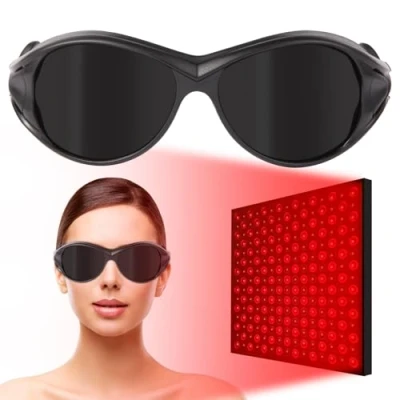Image of FREEMASCOT New 200 2000nm IPL Glasses for Laser Hair Removal, Tanning and Red Light Therapy Eye Protection